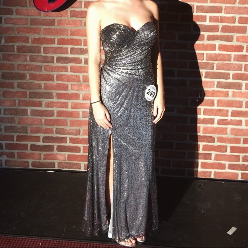 Sequinned pageant/prom dress